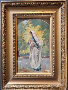 Angelo Landi (1879-1944), Madonna con Gesù Bambino